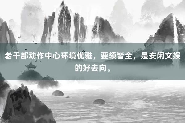 老干部动作中心环境优雅，要领皆全，是安闲文娱的好去向。
