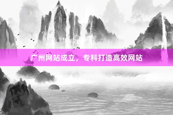 广州网站成立，专科打造高效网站